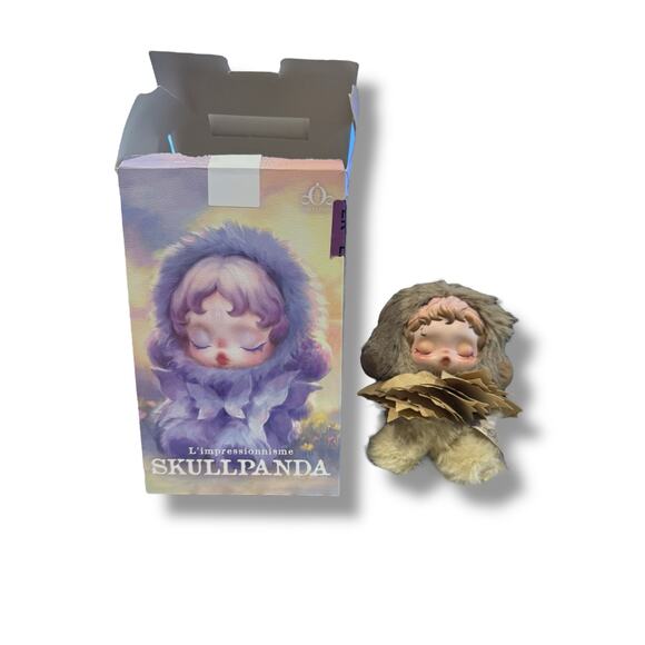Pop Mart Skull Panda Teakwood L'Impressionnisme Plush Pendant - Picture 2 of 3
